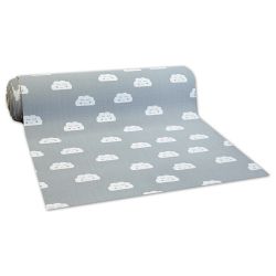 Antirutsch Teppichboden für Kinder CLOUDS grau