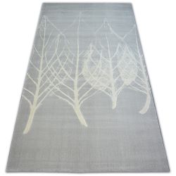Carpet SCANDI 18281/652 LEAVES grey cream