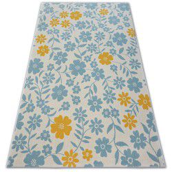 Vaip PASTEL 18414/062 - Lilled Lilled koor türkiissinine kuld