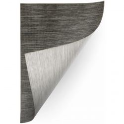 Alfombra reversible de cuerda sisal DOUBLE 29201/092 tonos de gris grafito/tonos de gris/beige