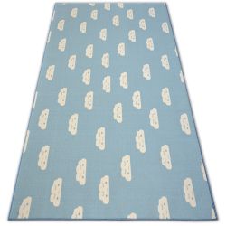 Moqueta antideslizante infantil CLOUDS azul