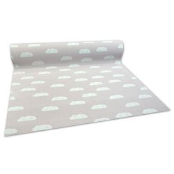 Moqueta antideslizante infantil CLOUDS rosa