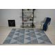 Sisal tapijt SISAL LOFT 21132 DRIEHOEKEN /zilver/blauwkleuring
