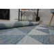 Fonott sizal szőnyeg LOFT 21132 HÁROMSZÖGEK elefántcsont/ezüst/kék