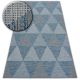 Covor sisal Loft 21132 Triunghiuri fildeş si argintiu si albastru