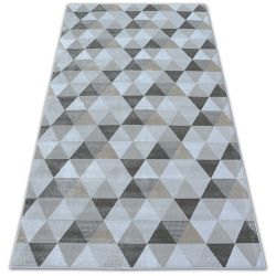 Moderní koberec NOBLE 9730 67 vzor rámu vintage - Strukturální, dvě úrovně rouna, krémovo béžový