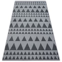 Kilimas SENSE Micro 81243 TRIKAMPIAI sidabras/antracitas