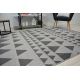 Carpet SENSE Micro 81243 TRIANGLES silver/anthracite