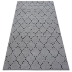 szőnyeg SENSE Micro 81220 LÓHERE MAROKKÓI ezüst/antracit Trellis
