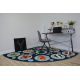 Modern covor 3D GLOSS 409C 86 Cub stilat, glamour, art deco negru / aur