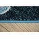 Modern covor 3D GLOSS 409C 86 Cub stilat, glamour, art deco negru / aur