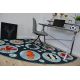 Modern covor 3D GLOSS 409C 86 Cub stilat, glamour, art deco negru / aur