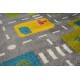Carpet PAINT quarter circle G4777 - Streets grey/cream