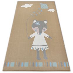 Carpet for kids LOKO Mouse beige Anti-slip