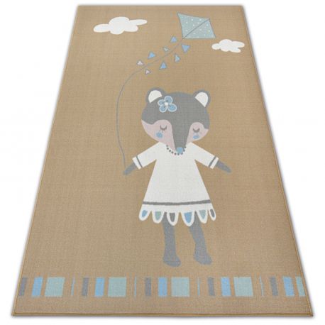 Alfombra GLOSS moderno 6776 85 elegante, marco, griego negro / marfil