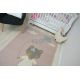 Carpet for kids LOKO Mouse pink Anti-slip