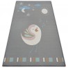 Carpet for kids LOKO Bird grey anti-slip