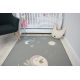 Detský koberec LOKO Vták , sivá, protišmykový 