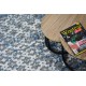 Alfombra MEFE moderna 8504 Conducción, flores - Structural dos niveles de vellón gris oscuro