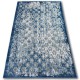 Alfombra MEFE moderna 8504 Conducción, flores - Structural dos niveles de vellón gris oscuro
