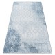 Teppe akryl VALENCIA 3951 sekskant blå / grå