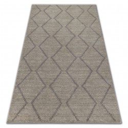 Paillasson antidérapant pour les mètres courants MAGNUS 1951 Zigzag extérieur, intérieur beige