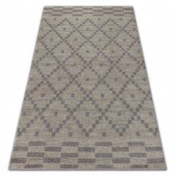 Carpet SOFT 8047 DIAMOND PATTERN cream / light brown