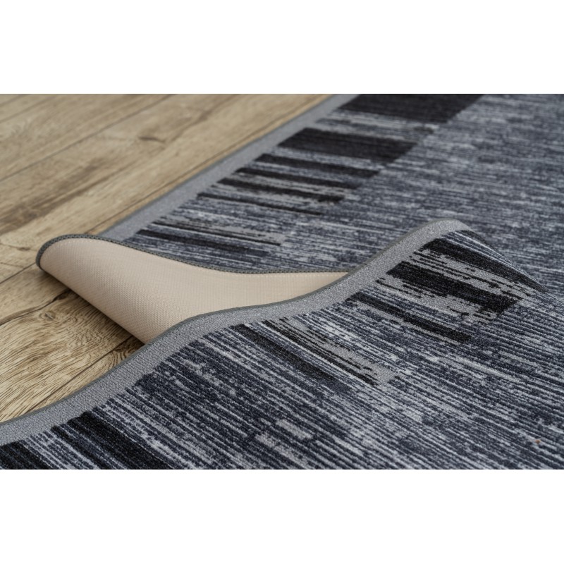 Tapis De Couloir Adagio Marron Rugsx - Antidérapant Moderne 110x340 Cm Pour Hall, Cuisine Et Entrée