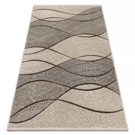 Carpet FEEL 5675/15033 WAVES brown / beige / gray