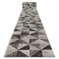 Alfombra de pasillo FEEL 5672/16811 Triángulos gris/antracita/crema