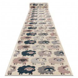 Löpare HEOS 78468 grädde / rosa / blå / grå SHEEPS