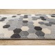 Доріжка килимова HEOS 78537 сірий / крем Гексагон