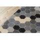 Доріжка килимова HEOS 78537 сірий / крем Гексагон