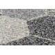Alfombra de pasillo HEOS 78537 Hexágono gris/crema