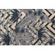 Доріжка килимова HEOS 78540 крем / синій Листя джунглі
