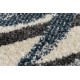 Доріжка килимова HEOS 78540 крем / синій Листя джунглі