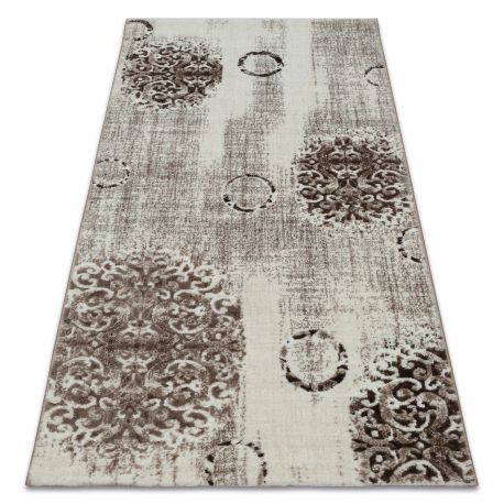 Runner anti-slip AZULEJO PATCHWORK, LISBON TILES grey / black