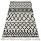 Teppich BERBER SAFI N9040 weiß / schwarz Franse berber marokkanisch shaggy zottig