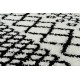 Preproga BERBER SAFI N9040 bela / črna Čopki berbery Maroški košati