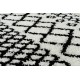 Teppich BERBER SAFI N9040 weiß / schwarz Franse berber marokkanisch shaggy zottig