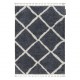 Teppich BERBER CROSS B5950 grau / weiß Franse berber marokkanisch shaggy zottig
