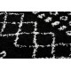 Szőnyeg BERBER ETHNIC G3802 fekete / fehér Rojt shaggy bozontos