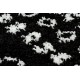 Tepih BERBER ETHNIC G3802 crno / Bijela rese Berberski marokanski shaggy