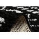 Teppich BERBER ETHNIC G3802 schwarz / weiß Franse berber marokkanisch shaggy zottig