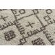 Килим BERBER TANGER B5940 коло крем / коричневий бахромою волохатий