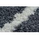 Teppich BERBER CROSS B5950 Kreis grau / weiß Franse berber marokkanisch shaggy
