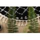 Tapis BERBER ETHNIC G3802 cercle noir et blanc Franges berbère marocain shaggy