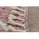 Carpet BERBER TROIK A0010 circle pink / white Fringe Berber Moroccan shaggy