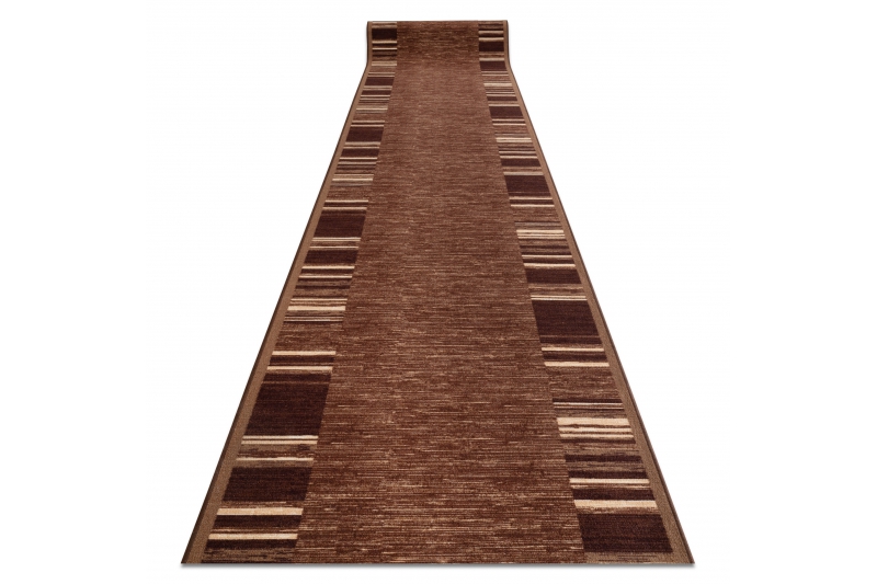 Pogumovaný běhoun ADAGIO hnědý - barva : hnědý, Šířka : 67 cm