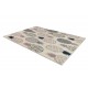 Alfombra TINE 75425A Marco vintage - moderno, forma irregular gris / azul oscuro